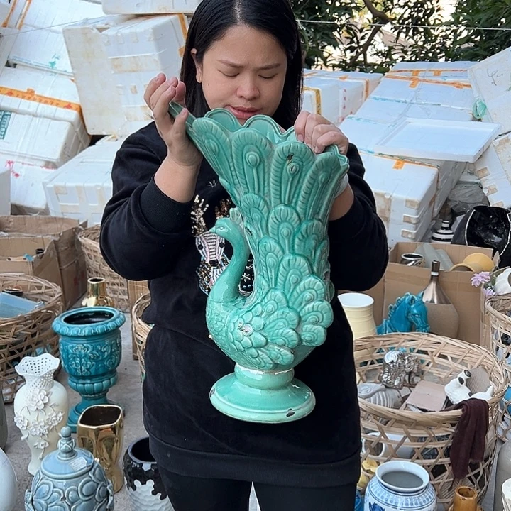 瓶高度47厘米口径17厘米微瑕捡漏拼接