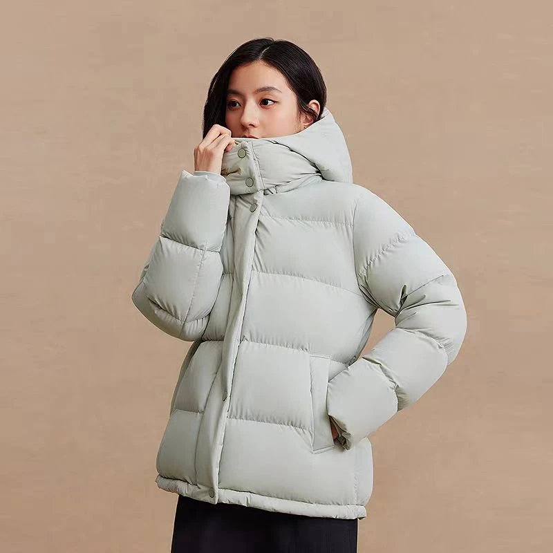 【波司登】2025新国标90绒女舒适五格泡芙舒适生活连帽保暖羽绒服