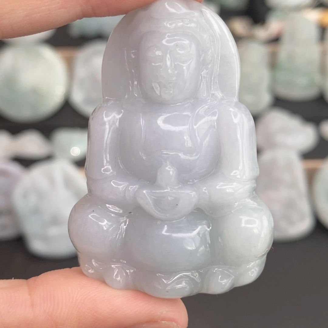 颈饰未镶嵌翡翠观音