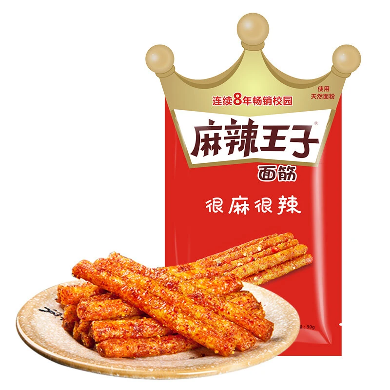 很辣/麻辣王子辣条 地道辣条经典款 90g/袋