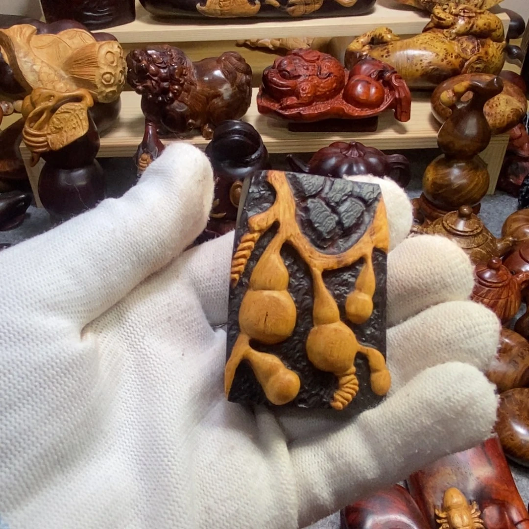 无事牌檀香紫檀（小叶紫檀）小叶紫檀手把