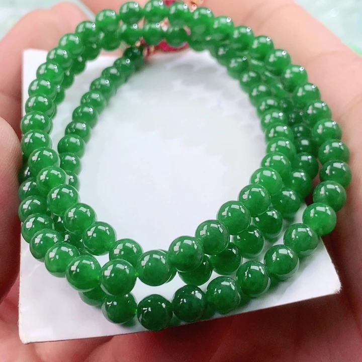 翡翠未镶嵌颈饰070卡6