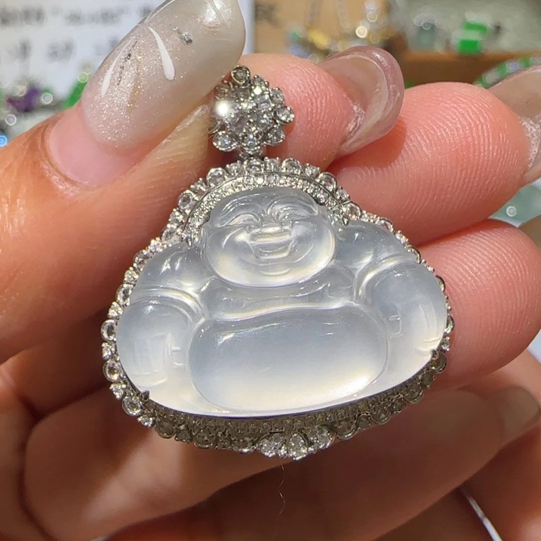 【闪购商品】翡翠颈饰18K金镶嵌缅甸