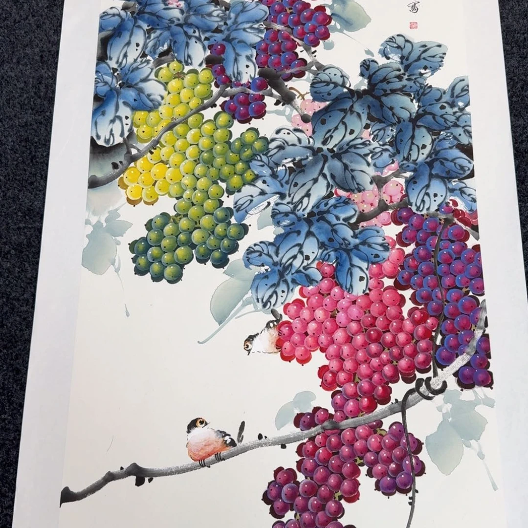 国画国画作品山水花鸟纯手绘