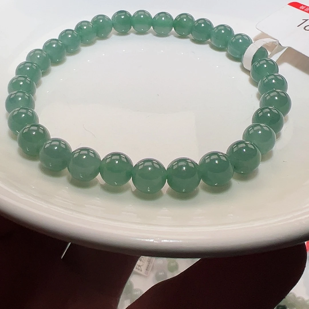 翡翠手链未镶嵌天然翡翠