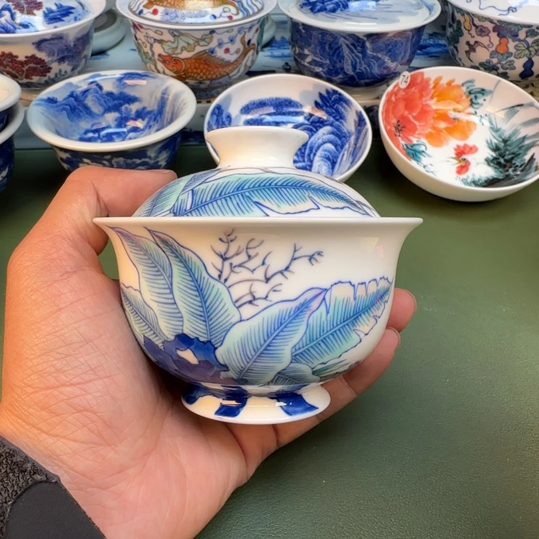 纯手工纯手绘茶具石头94