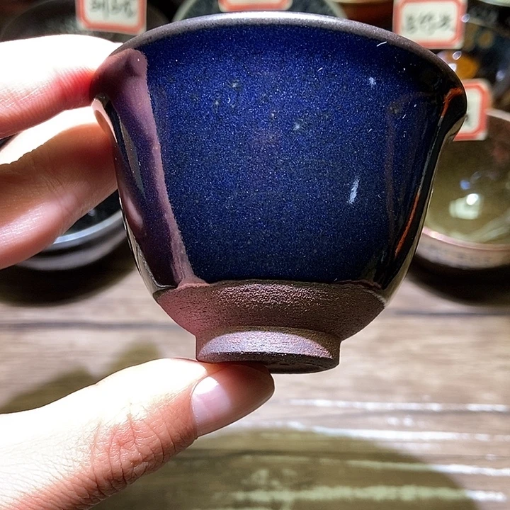 茶盏省级非遗廖成义乌金回蓝