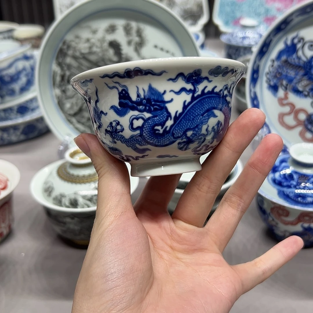 瓷片景德镇高端瓷器茶具半手