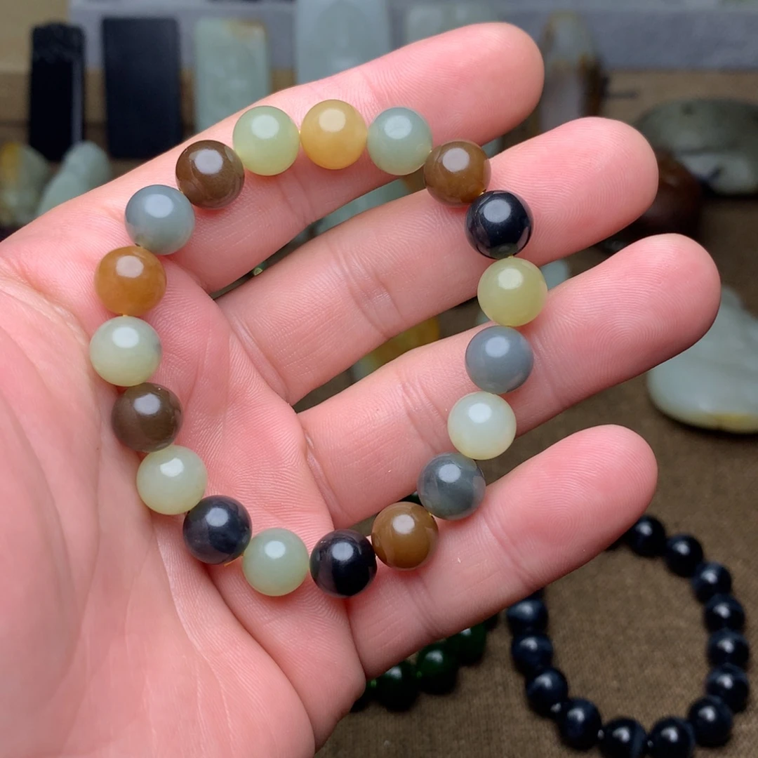 和田玉未镶嵌手链