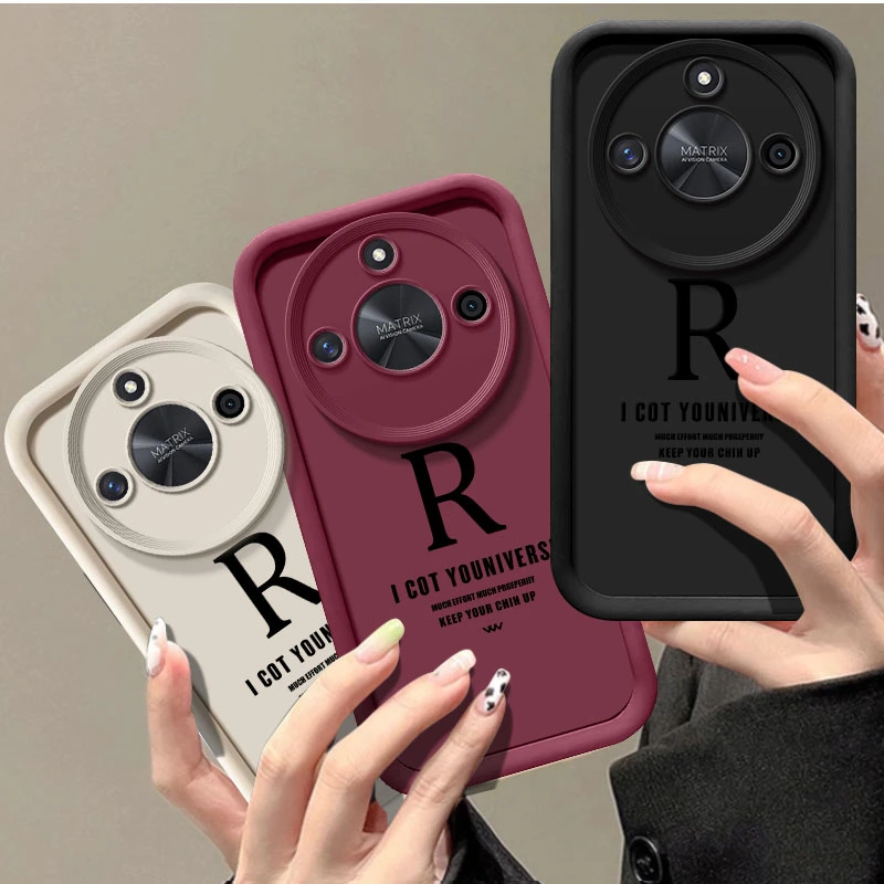 天眼阶梯黑色R适用于荣耀X50手机壳硅胶x50防摔新款手机套