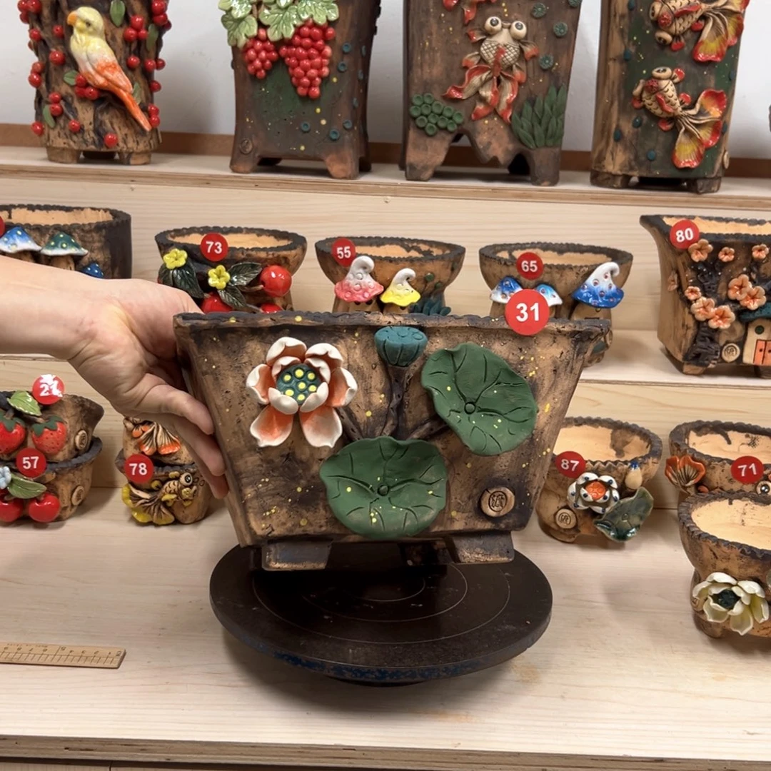 花盆紫砂31号内口25.5外高16