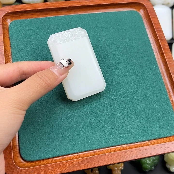 和田玉未镶嵌挂件