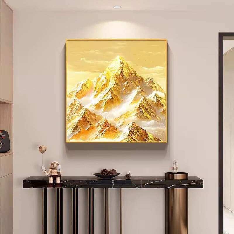 日照金山挂画客厅装饰画现代简约沙发新款办公室高级背景墙壁画
