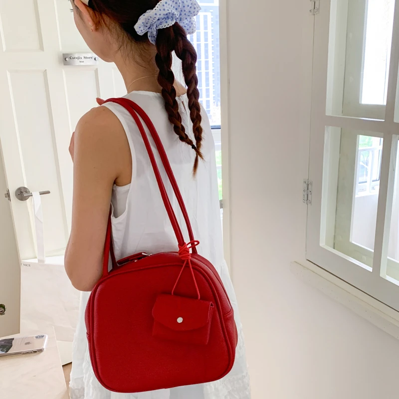 时尚小众设计公文包包女2025新款夏季韩版百搭单肩包高级感通勤包