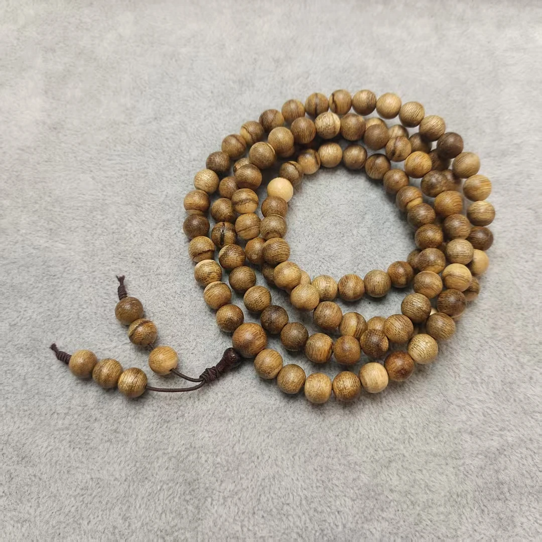 沉香【大胡子】越南芽庄虎斑纹0.8cm多圈手串