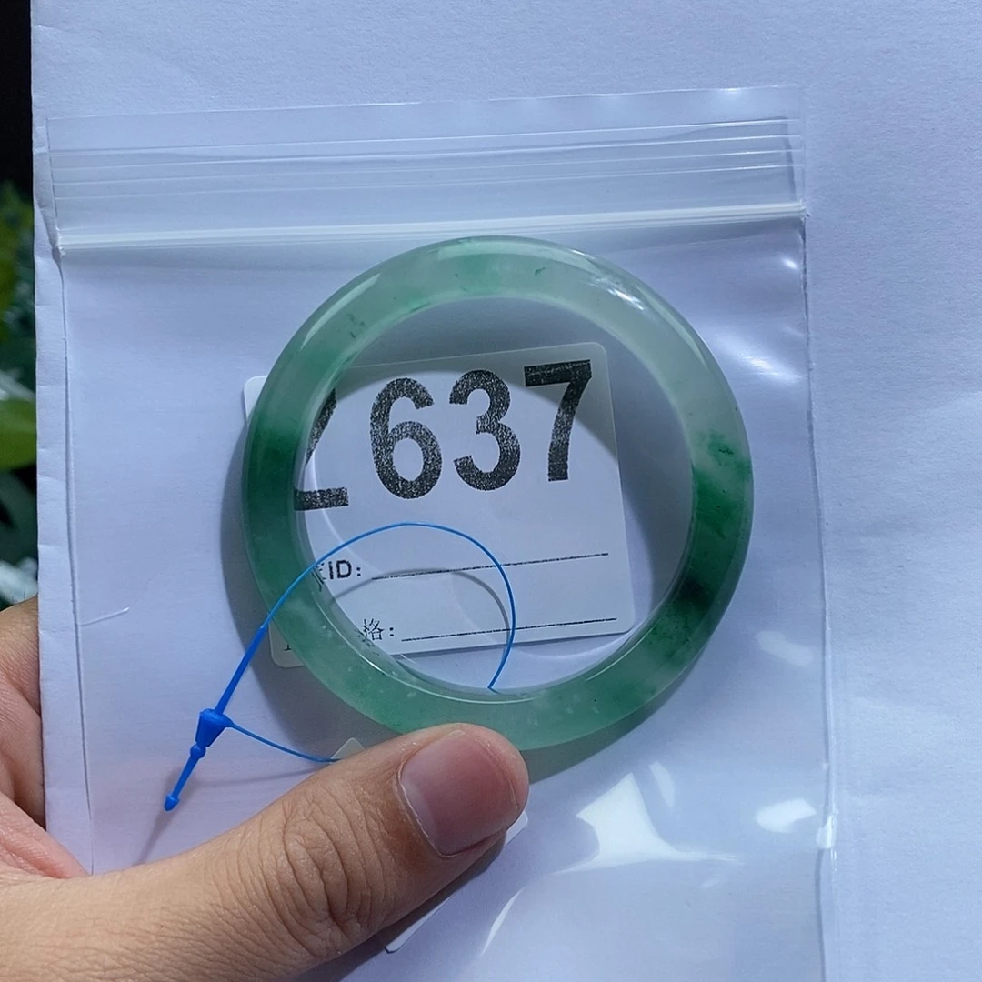石英质玉（非洲翠）手镯未镶嵌追*Z637手镯5253圈口