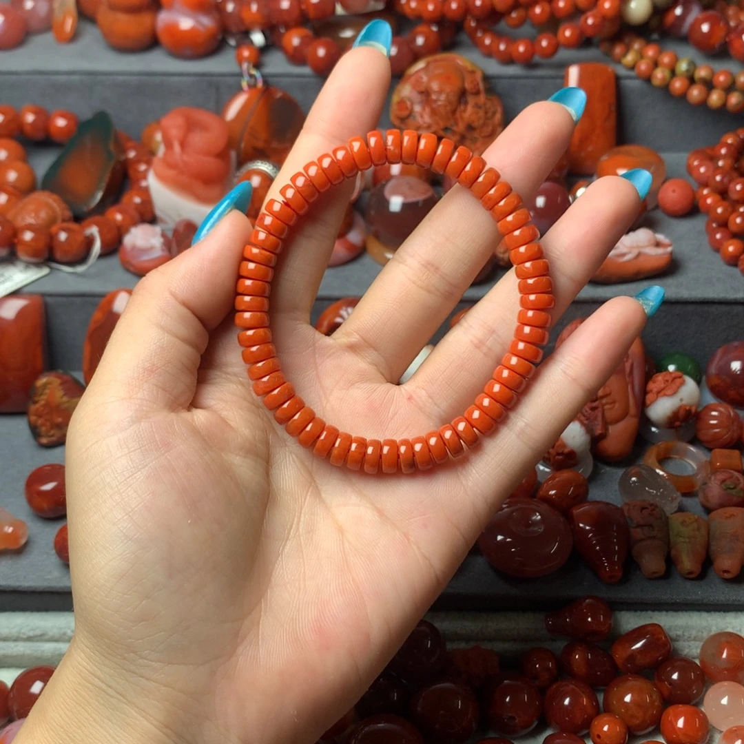 南红玛瑙未镶嵌配饰7.1mm