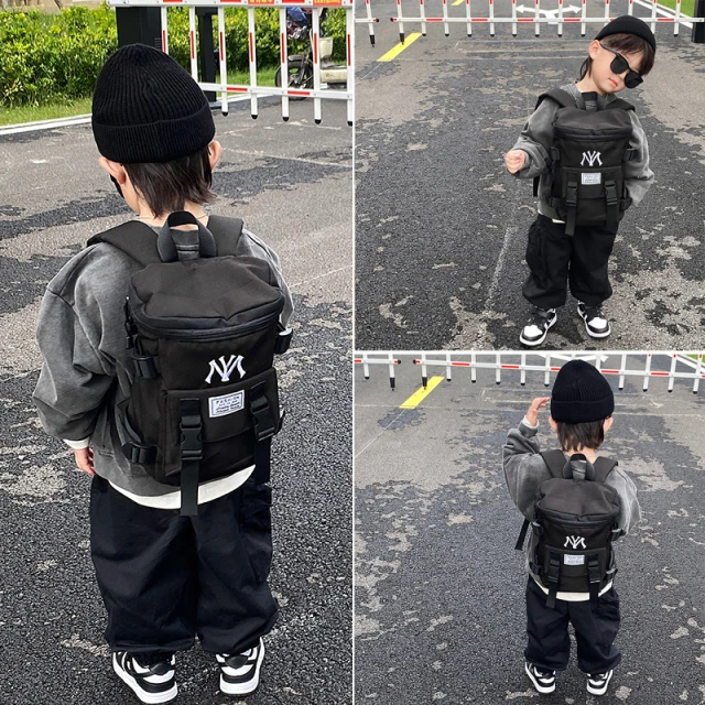 幼儿园书包网红潮酷洋派大容量双肩包小男女孩儿童宝宝外出揹包