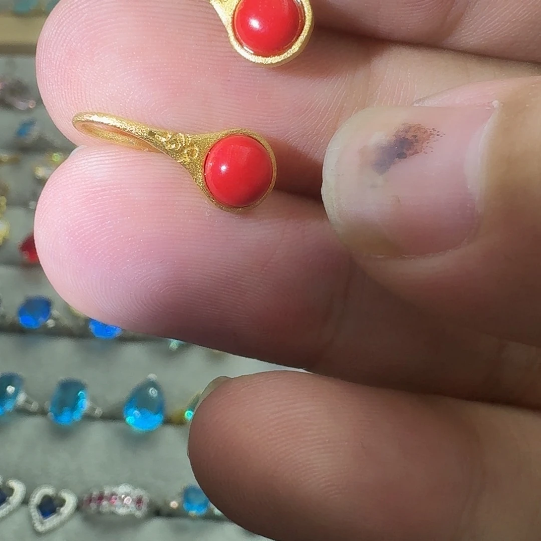 托帕石戒指银S925镶嵌