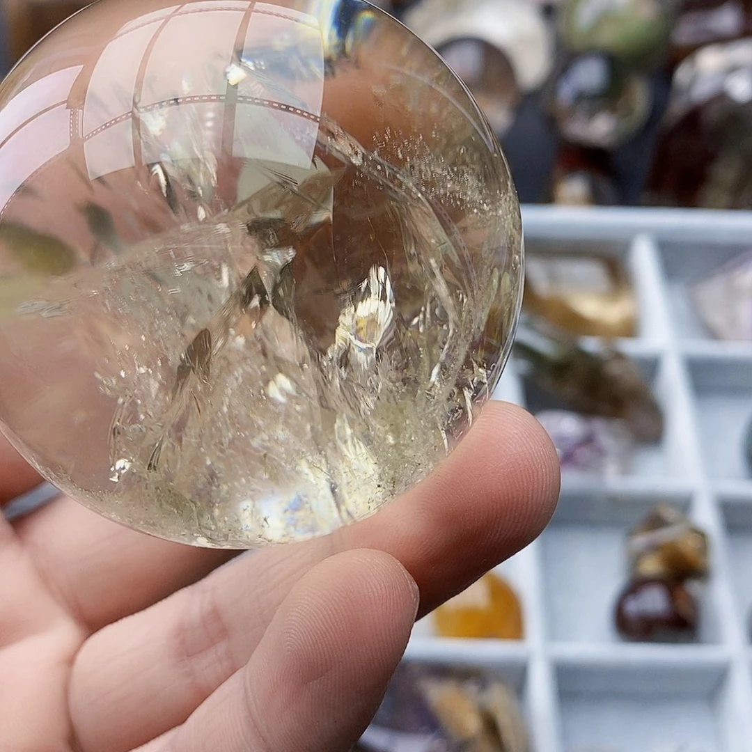 水晶天然水晶透亮光泽未镶嵌老*