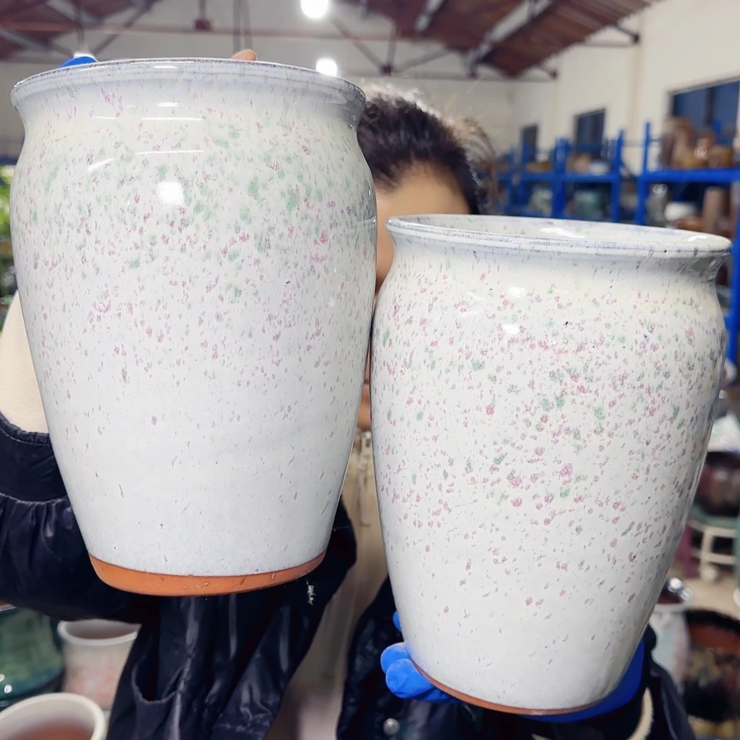 紫砂花盆高21口15