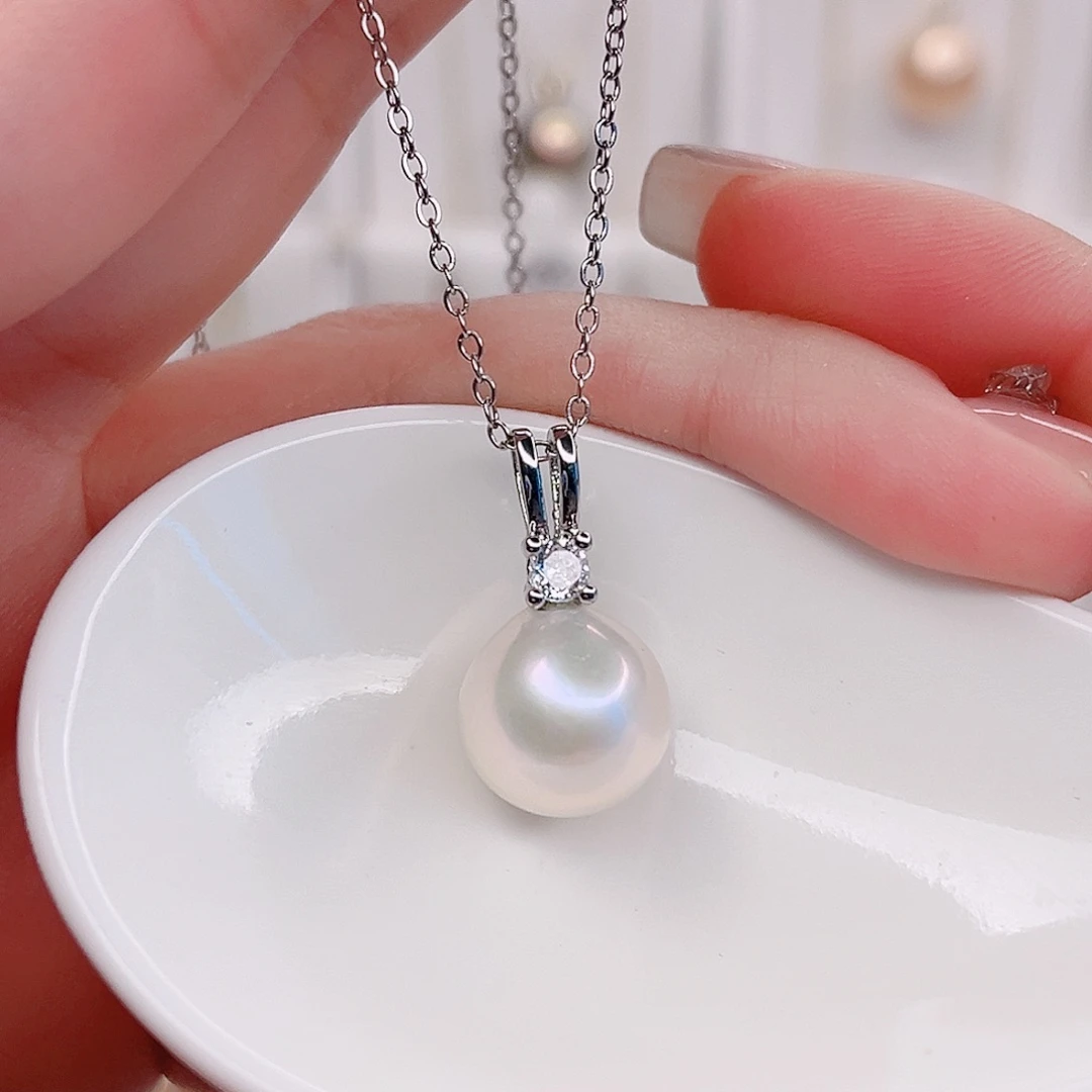 淡水珍珠未镶嵌吊坠(赠链)