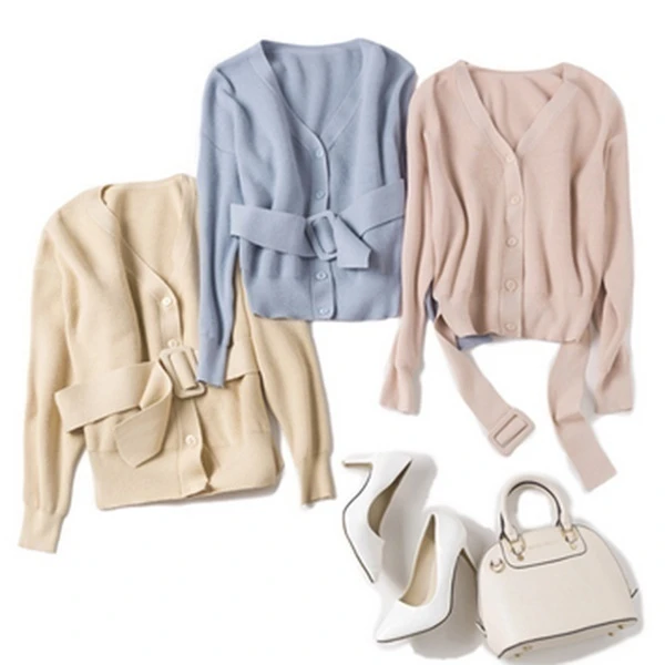 【南油玲姐】锤子款花色毛针织衫CZ001