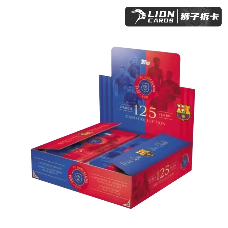 Topps【拆盒】24-25巴塞罗那 巴萨125周年纪念Hobby 球星卡盲盒