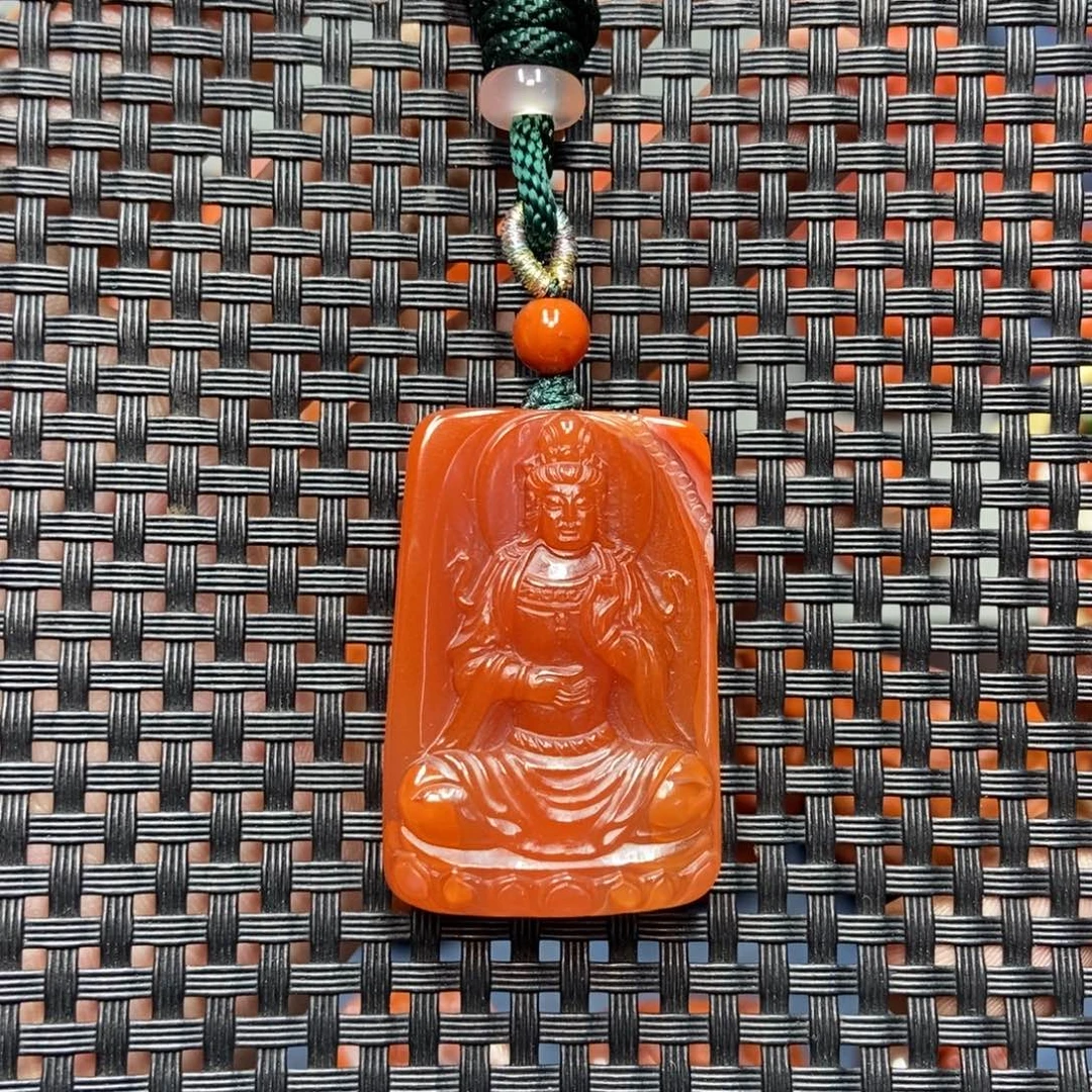 南红玛瑙未镶嵌吊坠(不含链)
