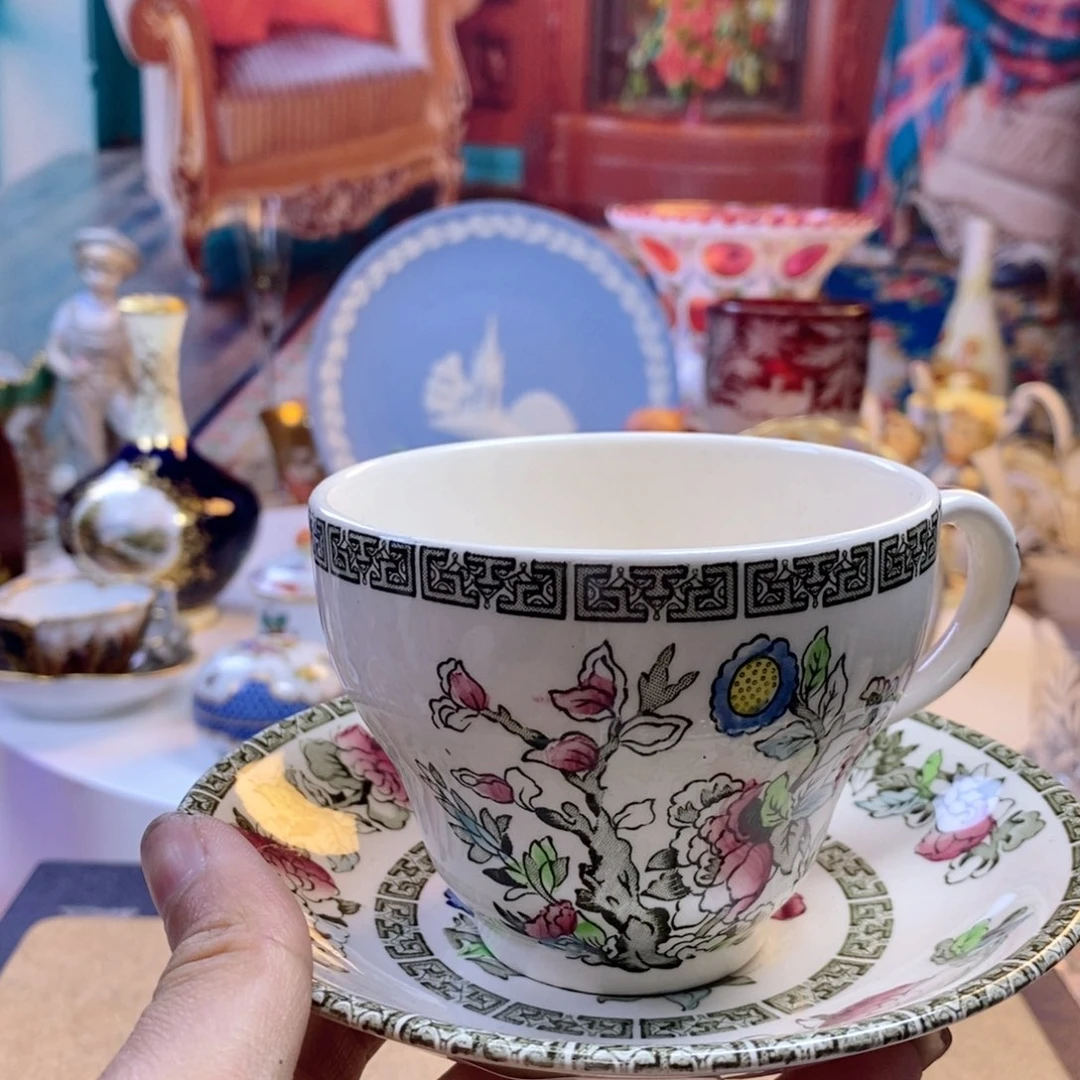 骨瓷手绘瓷器欧瓷咖啡杯水晶杯