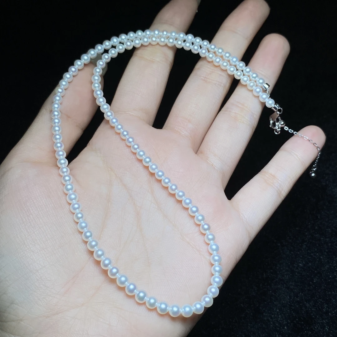 【小北好物】淡水珍珠项链尺寸约3mm+【多样性发一件】2QJ07X134