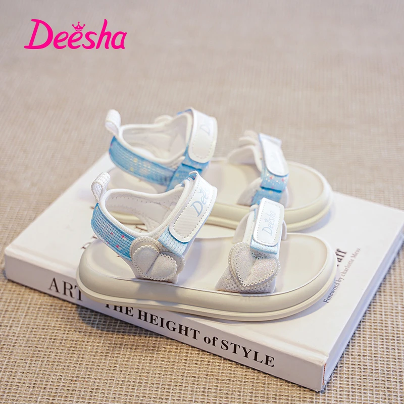 笛莎新款夏季女童凉鞋运动露趾时尚鞋子夏季沙滩鞋儿童鞋