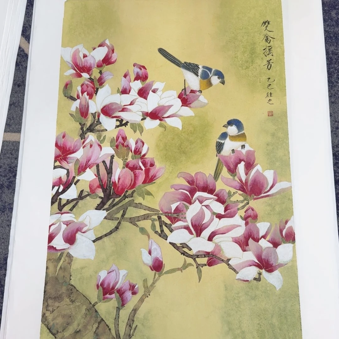 国画国画作品山水花鸟