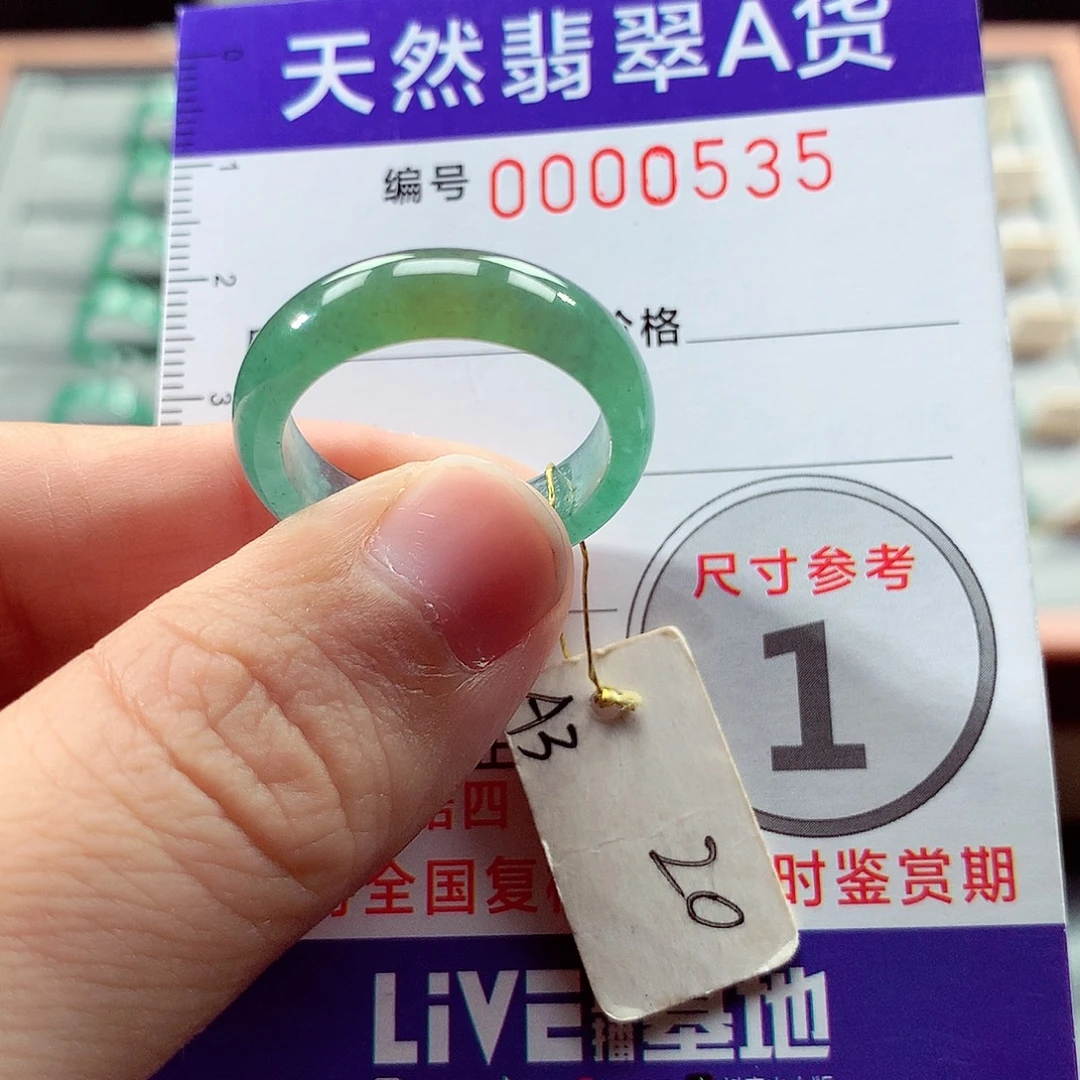 未镶嵌戒指翡翠20号
