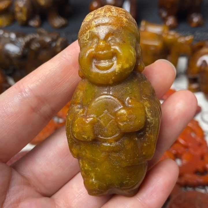 未镶嵌蛇纹石玉颈饰55