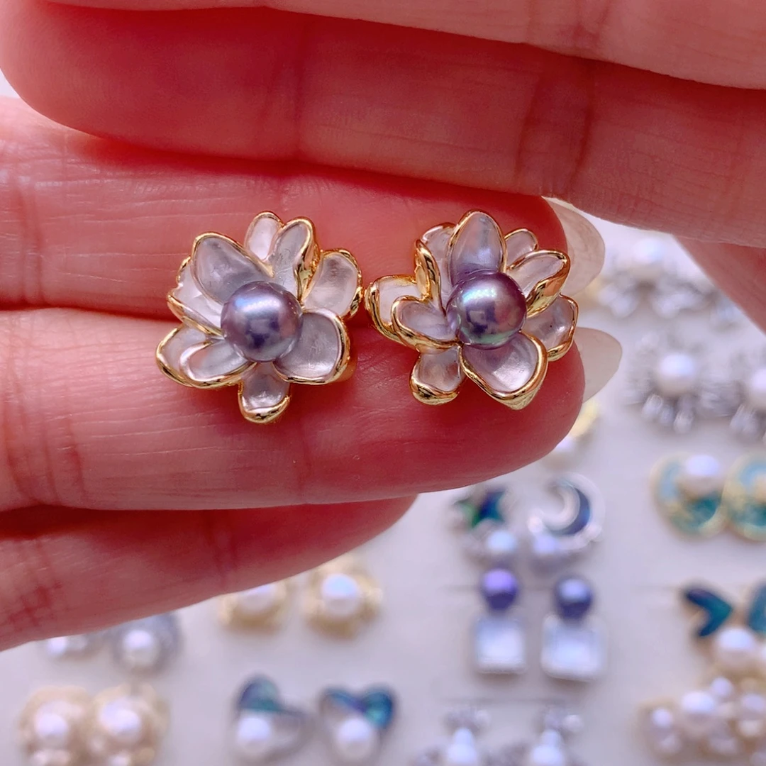 耳饰淡水珍珠合金