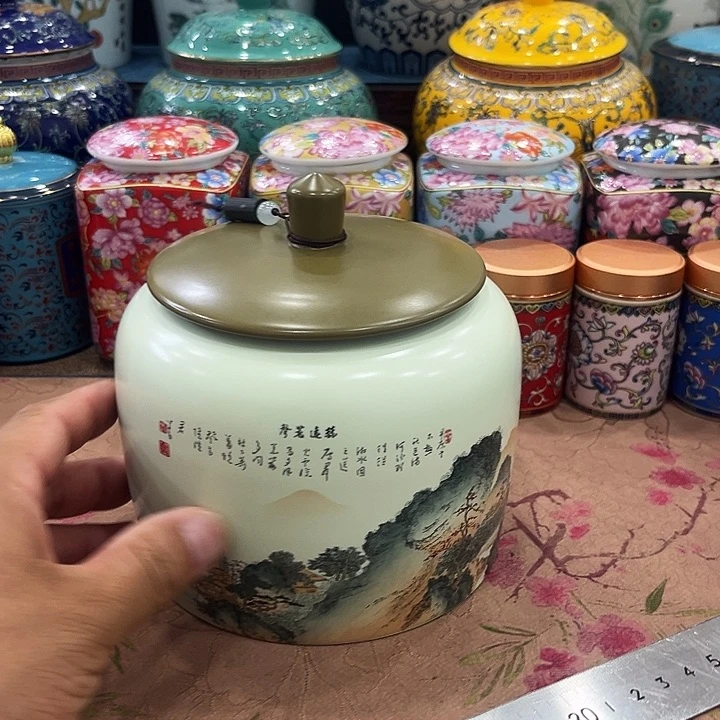 陶瓷制品高端茶叶罐