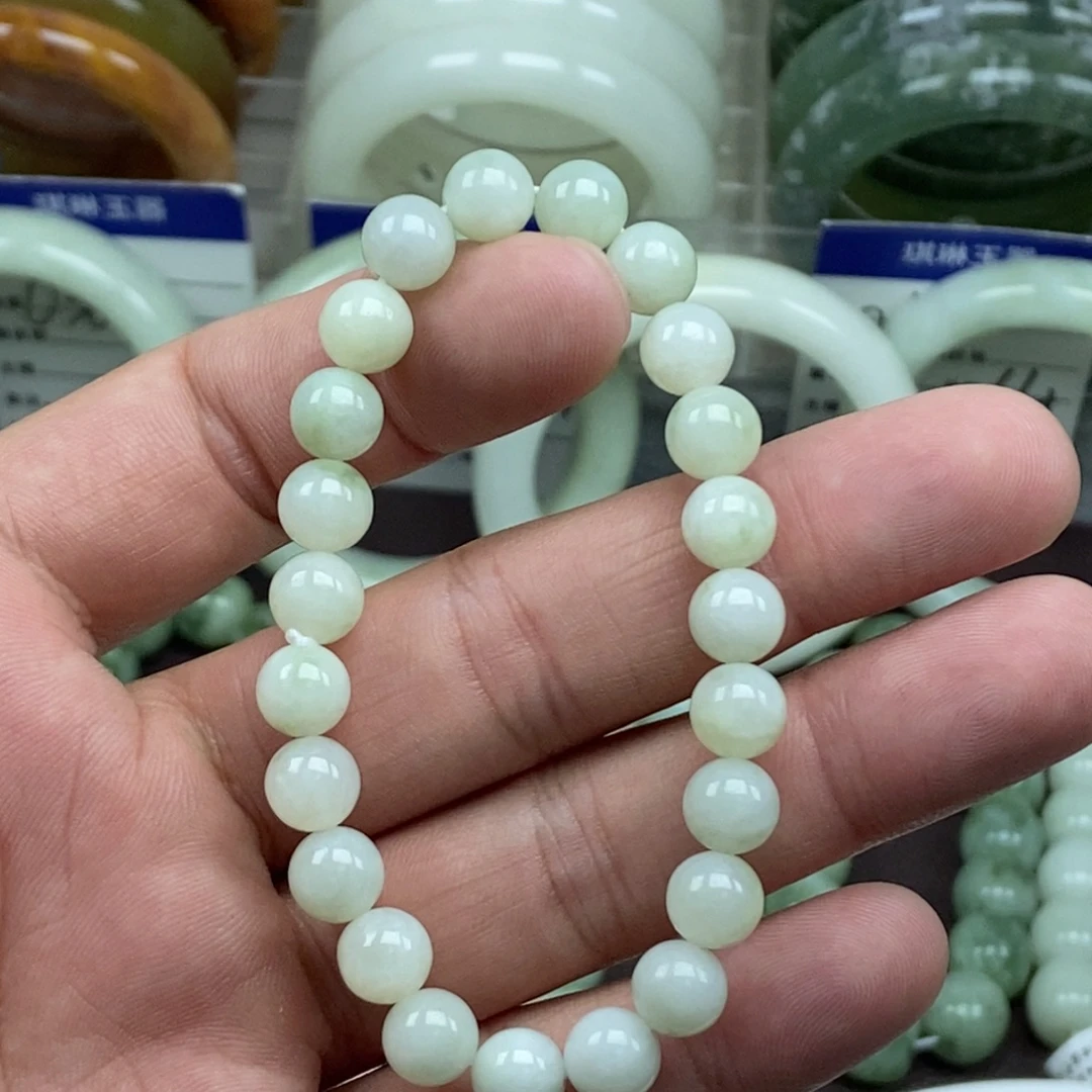 蛇纹石玉未镶嵌手链