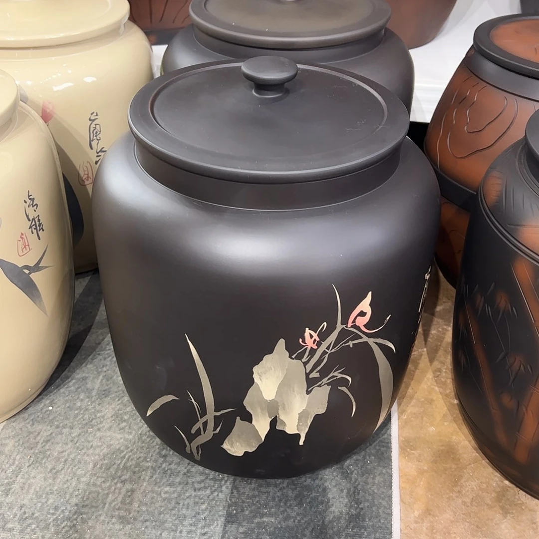 15饼茶缸纯手工阴刻阳填精工