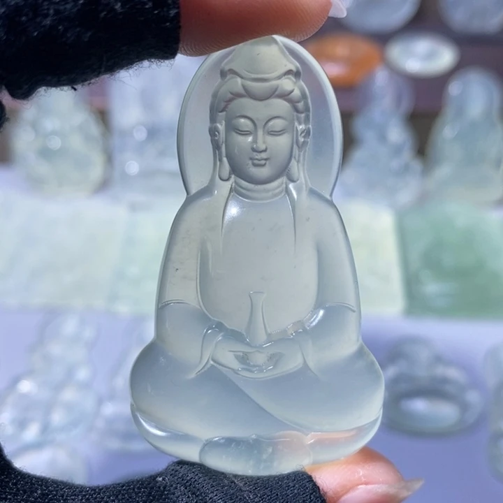 岫玉未镶嵌吊坠吊坠