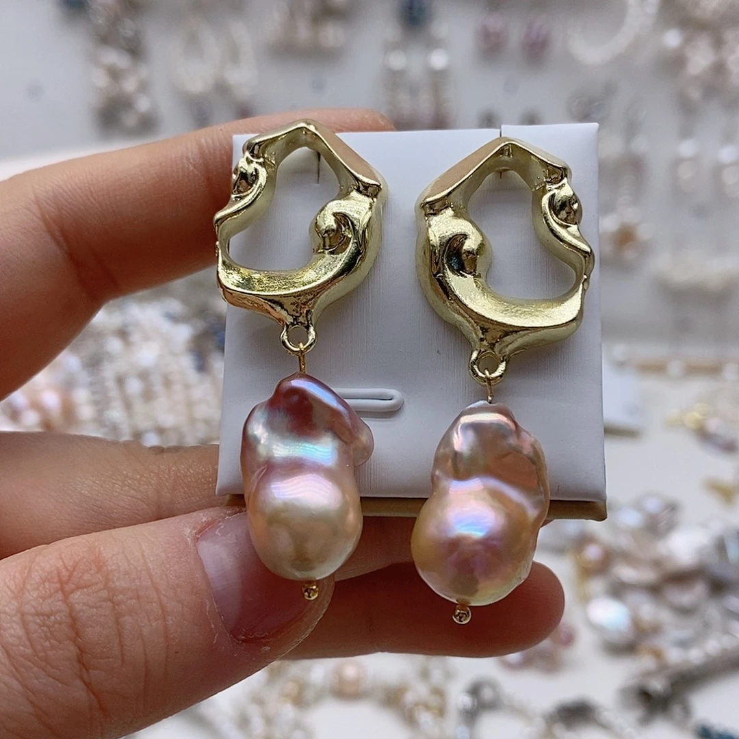 未镶嵌淡水珍珠耳饰