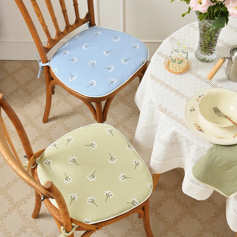 阳春小镇餐桌椅垫家用坐垫办公室四季通用马蹄形棉方椅垫圆椅垫