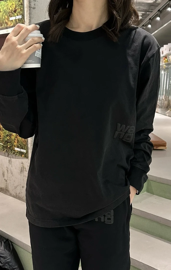 未使用  全新未使用/XS*1/Alexander Wang大王 深灰闪粉长袖/5405