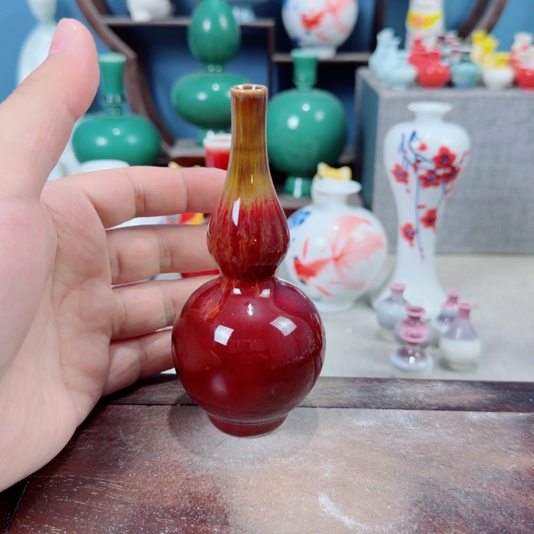 陶瓷手工小花器摆件