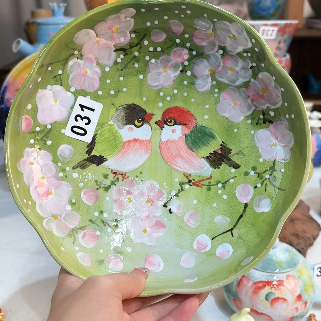 景德镇手绘高温釉下彩陶瓷茶具