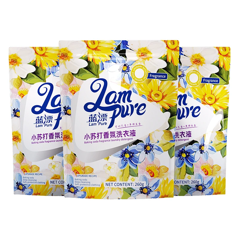 蓝漂260g*3袋小苏打香氛洗衣液持久留香深层去污清新