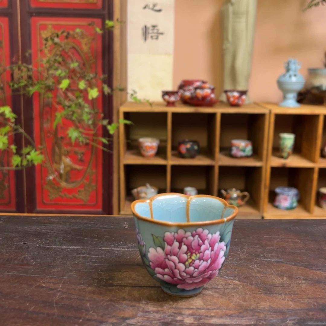 柴烧手工手绘陶瓷