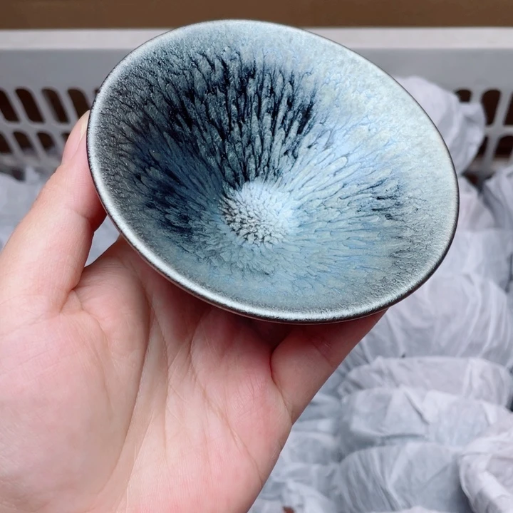 茶盏斗笠撇口百花
