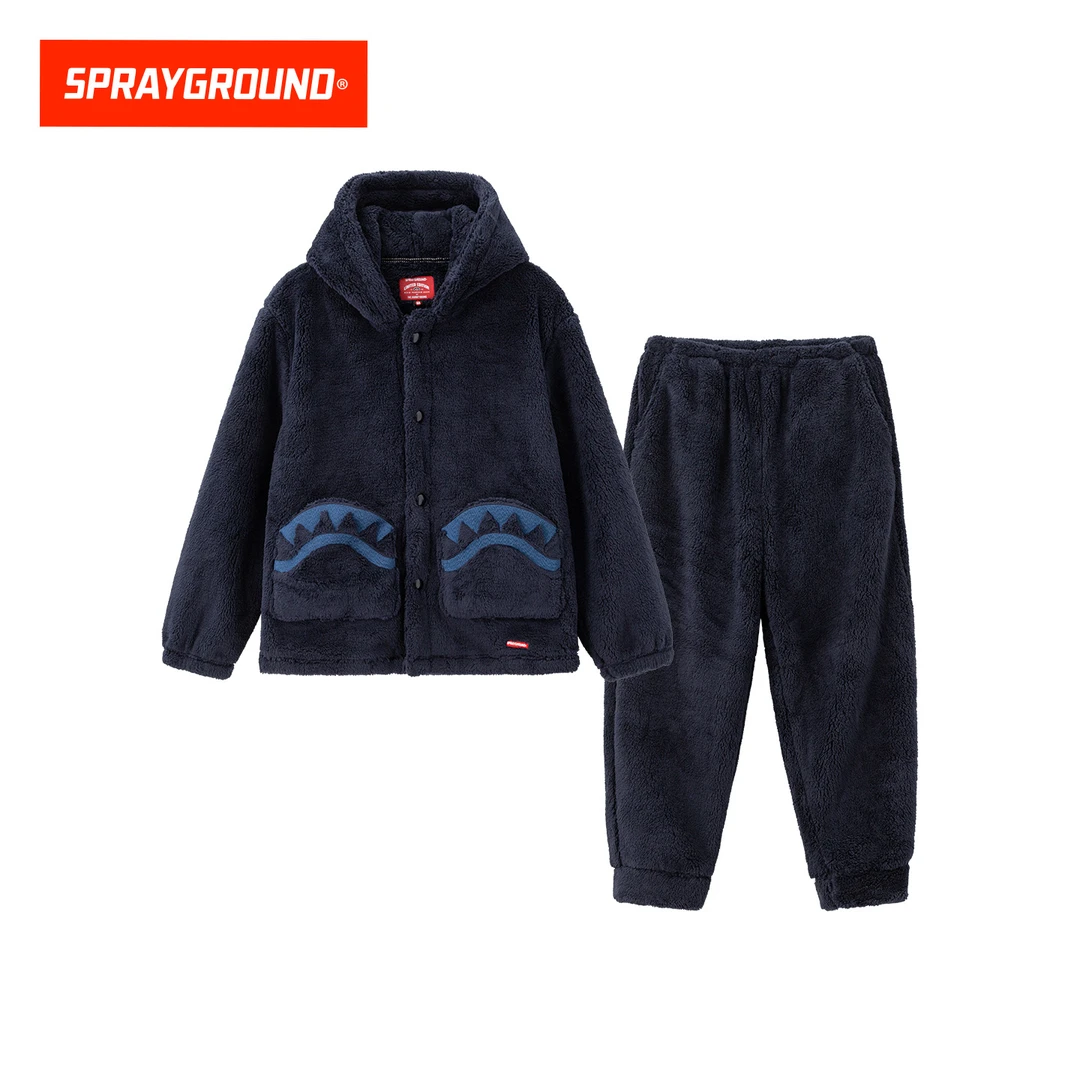 SPRAYGROUND鲨鱼嘴睡衣套装休闲连帽潮流保暖秋冬XB WE149502