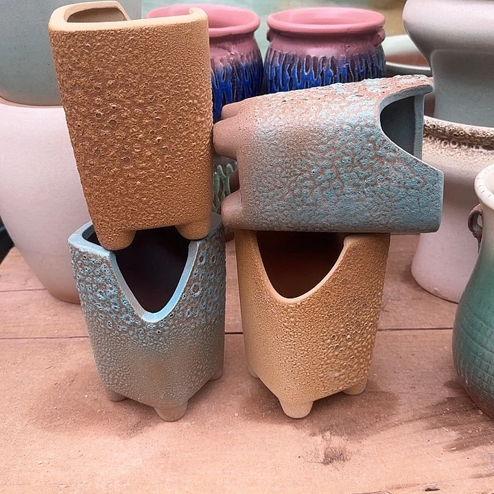 红陶微瑕花盆处理来啦